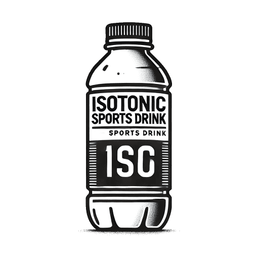 Een flesje waar een isotone sportdrank in zit